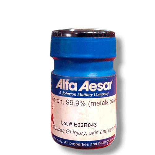 23387. COBRE EN HOJUELAS 1-5 MICRAS 99.9% (BASE METALICA) 100GR ALFA AESAR