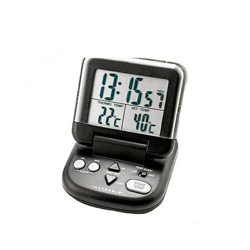 935. TERMOMETRO DIGITAL 0/200°C C/ALARMA, TEMPORIZADOR Y SONDA DE ACERO INOXIDABLE TRACEABLE CONTROL COMPANY