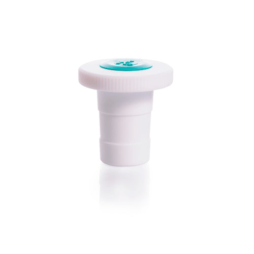 24176. TAPON SOLIDO DE TEFLON #24, CABEZA PLANA, CODIGO COLOR AZUL KIMAX