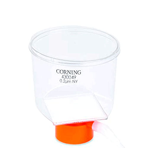 5448. SISTEMA DE FILTRACION 500ML, MEMBRANA ACETATO CELULOSA 33.2CM2, 0.22UM ESTERIL C/12 CORNING