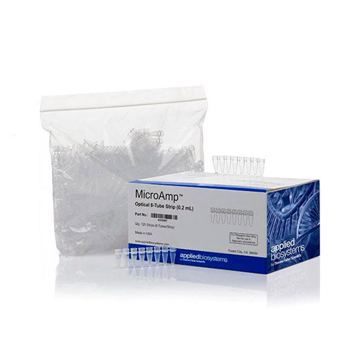 50401. MICROTUBOS PCR 0.2ML OPTICOS EN TIRA DE 8 TUBOS MICROAMP - APPLIED BIOSYSTEMS