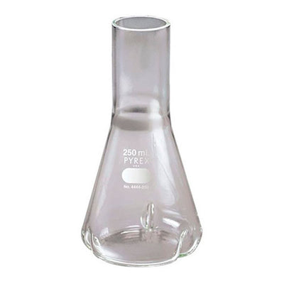 3455. MATRAZ ERLENMEYER DE VIDRIO 250ML P/AGITACION CUELLO DELONG - PYREX