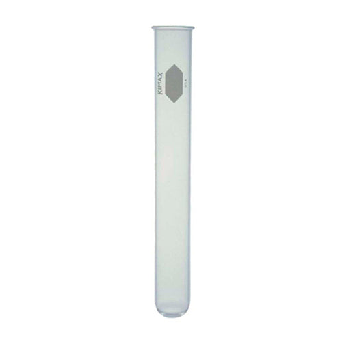 23161. TUBO DE ENSAYE DE VIDRIO 20X150MM C/BORDE Y PUNTO DE MARCADO 36ML VIDRIO REUTILIZABLE PAQUETE C/10 PIEZAS  KIMAX