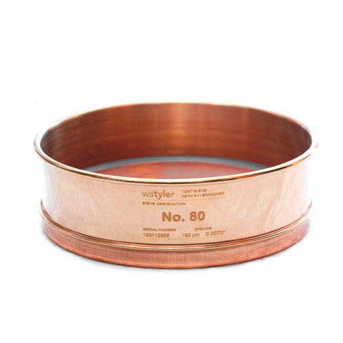 24761. TAMIZ (CEDAZO) 8PULG MARCO Y MALLA DE LATON #80, DIAMETRO 200MM TYLER