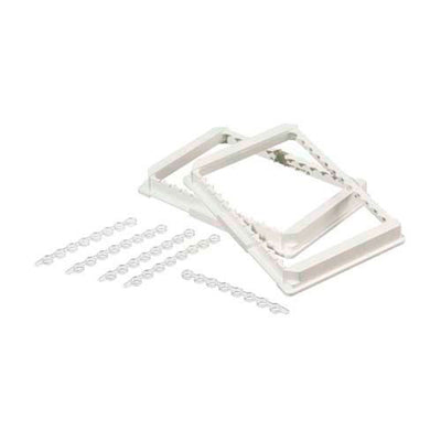 13924. BASTIDOR P/MODULOS 128X86MM POLIETILENO BLANCO NO ESTERIL PAQUETE C/5 PIEZAS - NUNC
