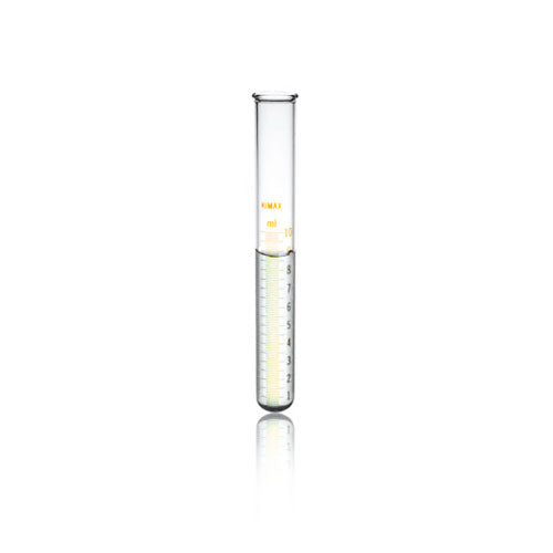 50860. TUBO DE ENSAYE DE VIDRIO GRADUADO 10ML, 16X125MM - KIMAX