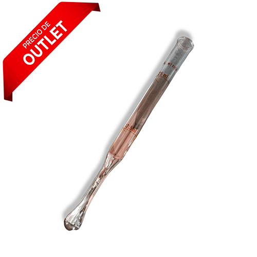 18073. TUBO DE VIDRIO FOLIN AFORADO 25ML PAQ. C/2 PIEZAS - KIMAX
