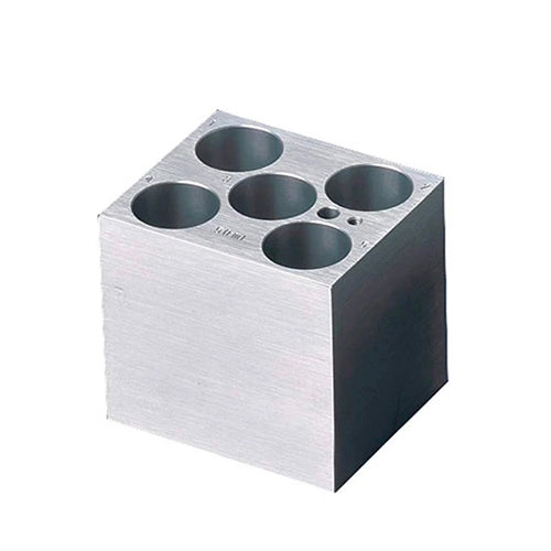5332. BLOQUE DE CALENTAMIENTO DE ACERO INOXIDABLE P/5 TUBOS 50ML - CORNING