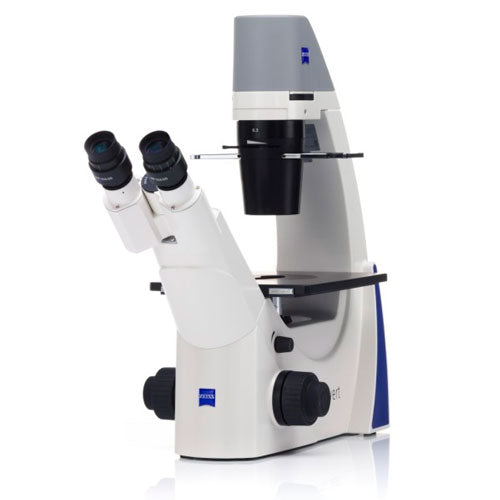51111. MICROSCOPIO PRIMOVERT KMAT C/FOTOTUBO BINOCULAR, OBJETIVOS 4X PH0, 10X PH1, LD 20X PH1, LD 40X PH2 Y CONDENSADOR 0.4 - CARL ZEISS