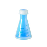 2247. MATRAZ ERLENMEYER DE PLASTICO 100ML BOCA ANGOSTA C/TAPON DE ROSCA POLIPROPILENO CORNING