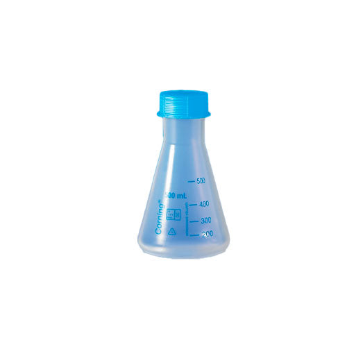 52341. MATRAZ ERLENMEYER 75ML DE POLIPROPILENO REUSABLE, BOCA ANGOSTA C/TAPON DE ROSCA GL-45 PP C/2 - CORNING