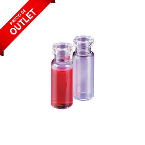 4408. VIAL VIDRIO CLARO 2ML BOCA TIPO CRIMP C/100, N9301385 - PERKIN ELMER