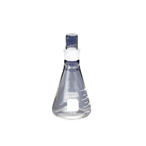 2246. MATRAZ ERLENMEYER DE VIDRIO 1LT BOCA ANGOSTA JUNTA 24/40 - PYREX