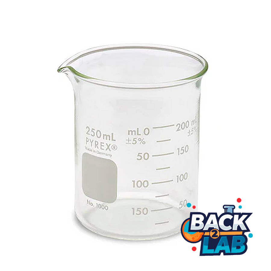50130. VASO DE PRECIPITADO DE VIDRIO 250ML C/3 PIEZAS - PYREX