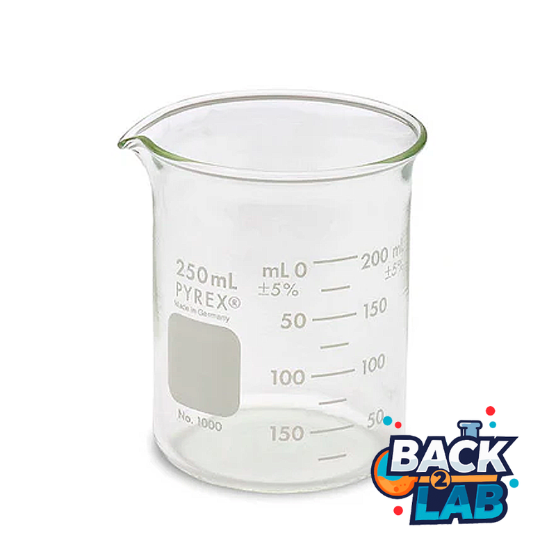 50130. VASO DE PRECIPITADO DE VIDRIO 250ML C/3 PIEZAS - PYREX