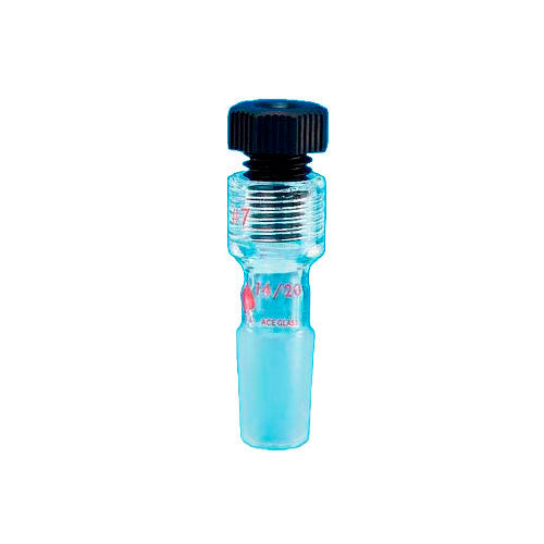 31657. TUBO ADAPTADOR DE VIDRIO 24/40, ROSCA #7 C/TUERCA DE PTFE ACE GLASS