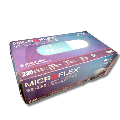 5070. GUANTES DE NITRILO-NEOPRENO AZUL/VERDE SIN POLVO C/50 PIEZAS - MICROFLEX