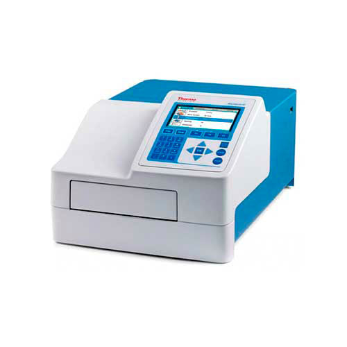 50749. ESPECTROFOTOMETRO DE PLACAS MULTISKAN FC 96 POZOS C/8 POSICIONES Y FILTROS INSTALADOS 405NM, 450NM, 620NM, LONGITUD DE ONDA 340-850NM 100/240V 50/60HZ THERMO SCIENTIFIC