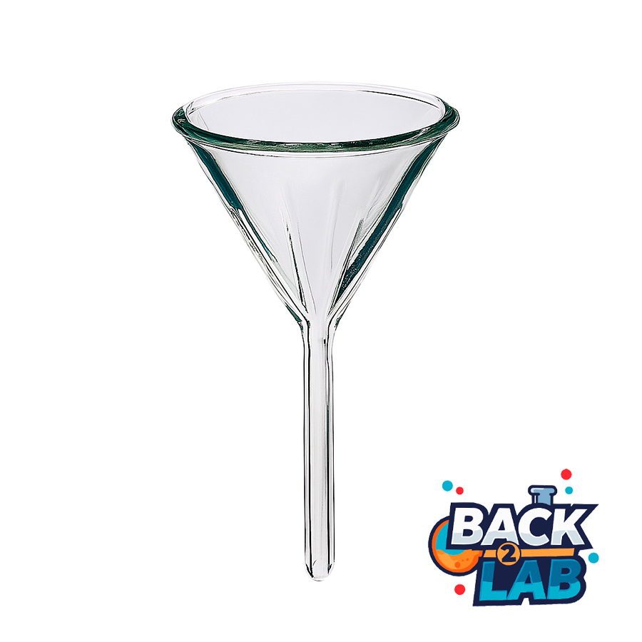 52454. EMBUDO ESTRIADO DE VIDRIO 50MM TALLO CORTO PYREX
