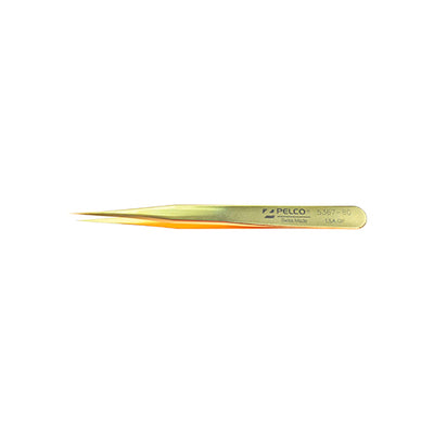 56948. PINZA PUNTA RECTA BAÑADA EN ORO DE ALTA PRECISION ESTILO 3, LONGITUD 120MM NM-SS 0.17 X 0.10MM PELCO-TED PELLA