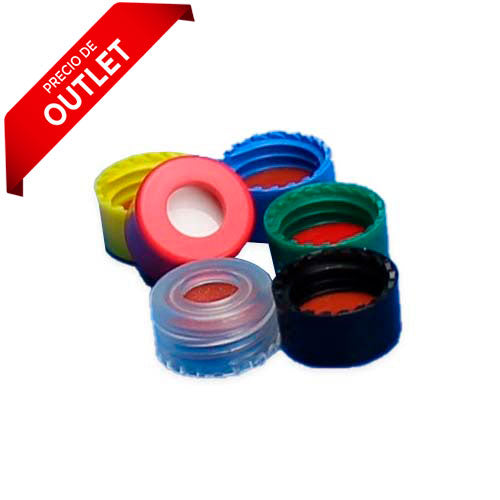 12050. TAPON DE ROSCA DE POLIPROPILENO VERDE 9MM RAM PTFE/SILICON LINED - FINNERAN