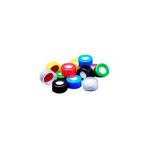 2134. TAPON DE ROSCA DE POLIPROPILENO VERDE 9MM RAM SMOOTH CAP PTFE/SILICON W/SLIT LINED PAQUETE C/100 PIEZAS - FINNERAN