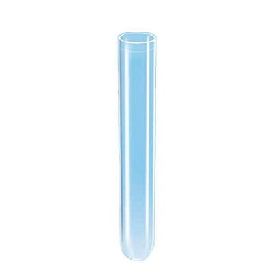 27202. TUBO DE POLIPROPILENO 13ML TRANSPARENTE FONDO REDONDO 16X100MM SIN CIERRE PAQUETE C/500 PIEZAS SARSTEDT
