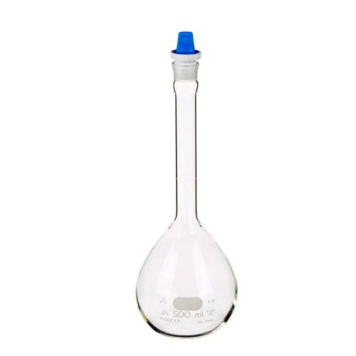 30372. MATRAZ VOLUMETRICO DE VIDRIO 100ML CLASE A CERTIFICADO C/TAPON DE POLIETILENO PYREX
