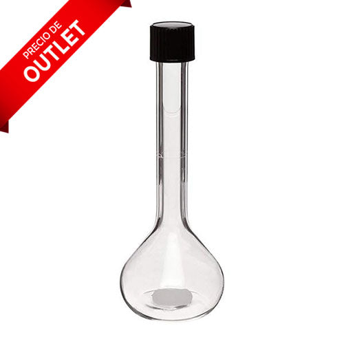 1268. MATRAZ VOLUMETRICO DE VIDRIO CLASE A 25ML C/TAPA DE ROSCA - PYREX