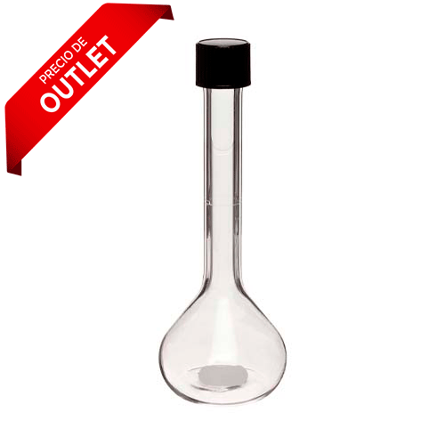 15269. MATRAZ VOLUMETRICO DE VIDRIO 50ML CLASE A C/TAPA DE ROSCA - PYREX