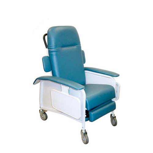 22273. SILLON PARA HEMODIALISIS CHAROLA LATERAL RECLINABLE, COLOR AZUL TRENDELEMBURG, MOD. RED577ADR DRIVE