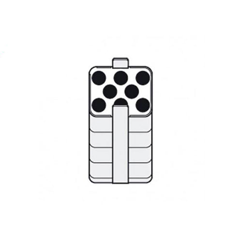 1962. ADAPTADOR P/CONTENEDOR RECTANGULAR 250ML P/8 TUBOS 7-18ML C/2 - EPPENDORF