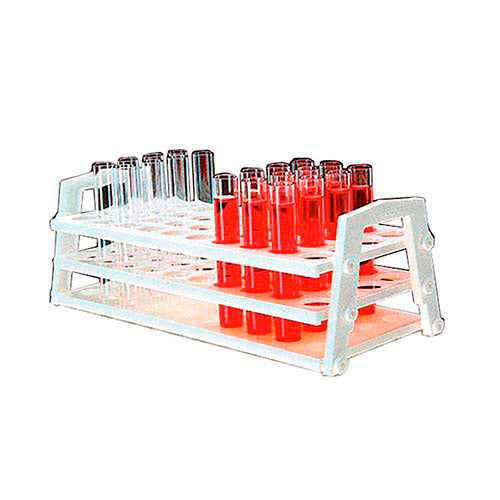 13812. GRADILLA P/40 TUBOS 13-16MM POLIPROPILENO BLANCO - NALGENE