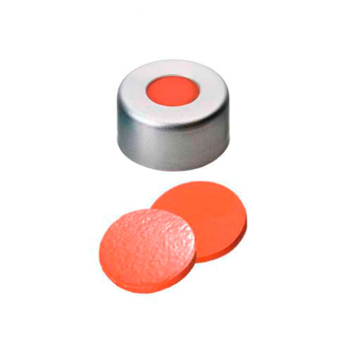 14438. SELLO DE ALUMINIO 11MM C/SEPTA DE TEFLON/RUBBER PAQUETE C/100 PIEZAS - THERMO SCIENTIFIC