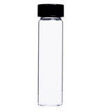 51888. VIAL VIDRIO CLARO 30ML (8 DRAM) C/TAPA DE ROSCA FENOLICA NEGRA 22-400 C/144 - KIMBLE