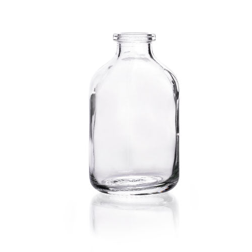 51889. FRASCO DE VIDRIO CLARO 60ML P/SUERO P/SELLO DE ALUMINIO C/144 - KIMAX