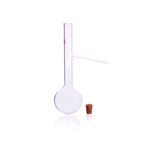 51895. MATRAZ DE DESTILACION DE VIDRIO 125ML ENGLER C/LINEAS DE REFERENCIAS - KONTES