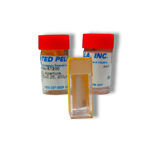 24963. APERTURAS P/MICROSCOPIO ELECTRONICO DE PLATINO-IRIDIO TIPO B 200UM PELCO-TED PELLA