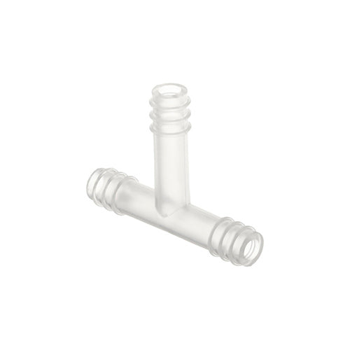 3367. CONECTOR DE TUBERIA TIPO T DE POLIPROPILENO 1/2" C/5 - NALGENE