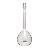 1247. MATRAZ VOLUMETRICO DE VIDRIO 1LT CLASE A, TAPON ESMERILADO CUBIERTA PROTECTORA DE PVC - PYREXPLUS
