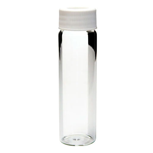 30459. VIAL VIDRIO CLARO 40ML C/TAPON DE ROSCA DE POLIPROPILENO BLANCO Y SEPTA DE SILICONA BLANCA/TEFLON TRANSPARENTE SURESTART NIVEL 3 C/72 THERMO SCIENTIFIC