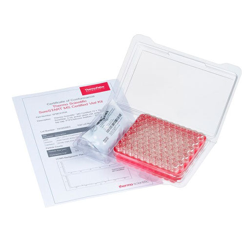 52080. KIT DE VIAL VIDRIO CLARO 2ML CON TAPON DE ROSCA NIVEL 3 C/100 - THERMO SCIENTIFIC