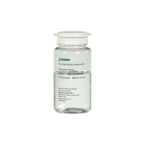 54132. FRASCO DILUCION C/TAPON DE FOSFATO 90ML C/60, FTPHB9060 NEOGEN