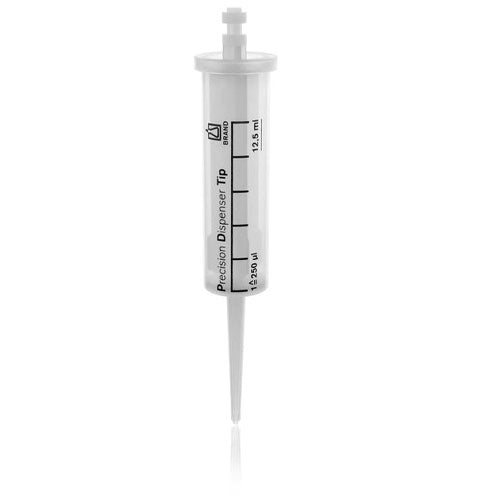 27502. PUNTAS 12.5ML CLARAS NO ESTERIL P/PIPETA REPETIDORA C/100 BRAND