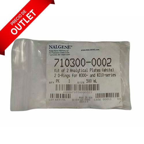 12287. KIT DE 2 PLACAS ANALITICAS 2 O-RINGS P/SERIES 300 & 310 - NALGENE