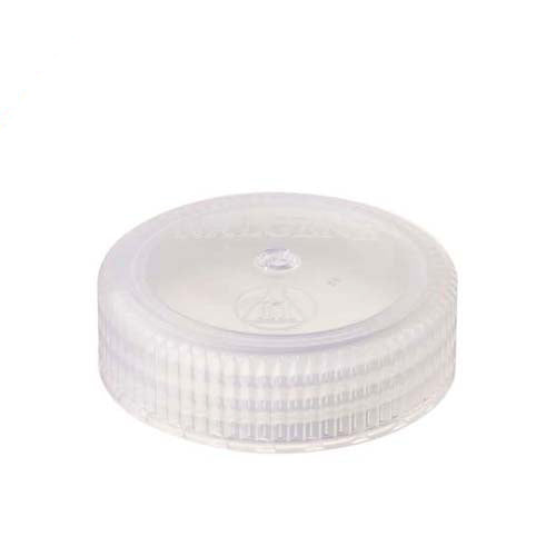 13854. TAPON DE ROSCA DE POLIPROPILENO CLARO 43MM P/FRASCO BOCA ANCHA Y ANGOSTA CAJA C/12 PIEZAS NALGENE
