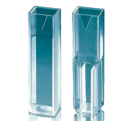 30049. CELDA DE POLIESTIRENO 1.5/3ML, PASO DE LUZ 10MM, SEMI-MICRO DESECHABLE C/100 BRANDTECH