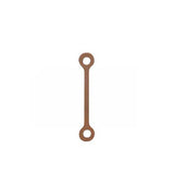 17350. CORREA DE GOMA P/FIJAR TAPON DE FRASCO BOD CAJA C/25 PIEZAS - WHEATON