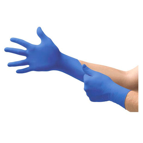 51004. GUANTES DE NITRILO AZUL SIN POLVO TALLA S / M / L C/300 PIEZAS - EDGE