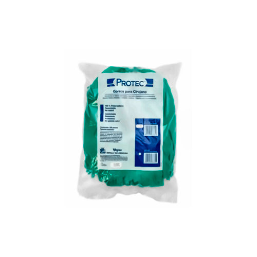 56908. GORRO P/CIRUJANO DE POLIPROPILENO COLOR VERDE C/100 - PROTEC